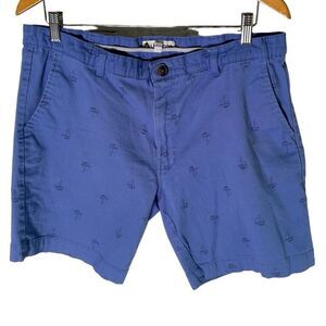 TallWoods Premium Sailboat Print Shorts | Casual Cotton Blend | Men’s Size 38